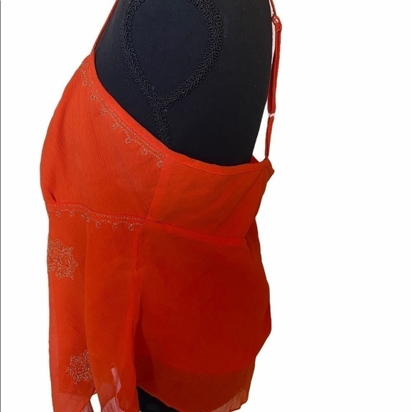 New York & company orange beaded tank. Size 14 - Picture 10 of 10